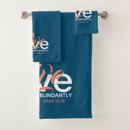 VIE ABONDANTE Jean 10:10 TURQUOISE chrétien modern