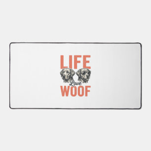 Vie Amour Woof Chien Graphisme Rétro_1