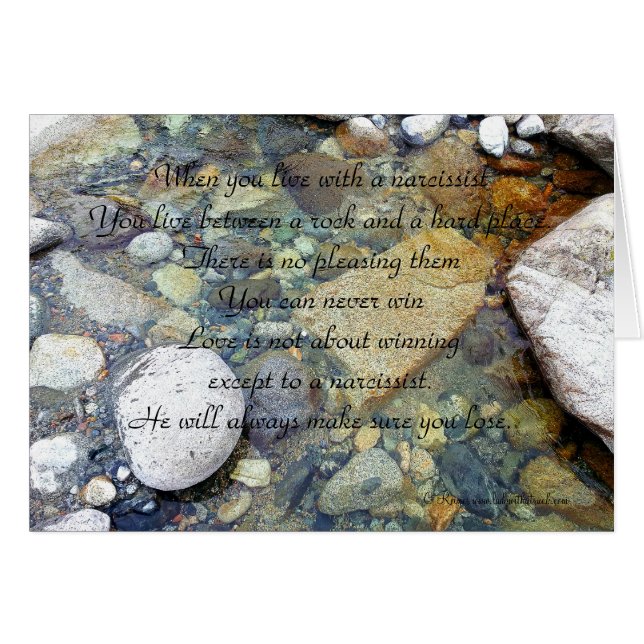 Vie Avec Carte Narcissist (Devant horizontal)