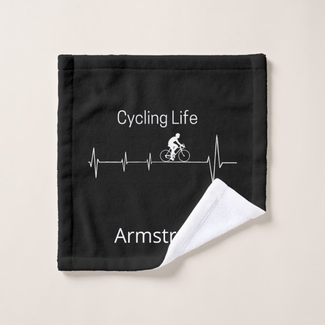 Vie cyclable, Heartbeat personnalisable (Gant de toilette)