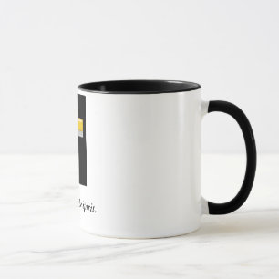 Vie dans la tasse croisée chrétienne de citation