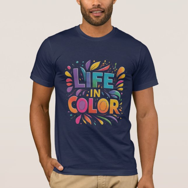 Vie en couleur" T-shirt (Devant)