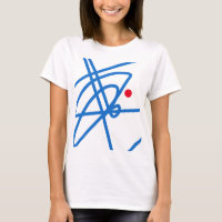 Vie Focus Art Abstrait Rouge Point T-shirt Top