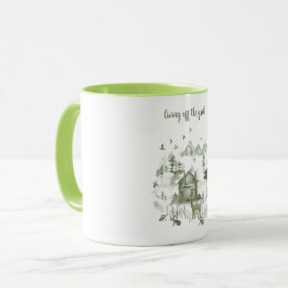 Vie outre de la tasse de café de grille