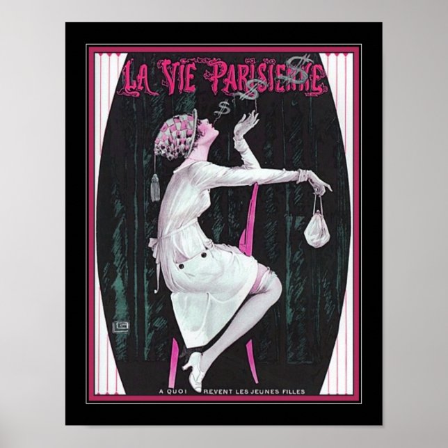 Vie Parisienne Art déco anneaux fumants (Devant)