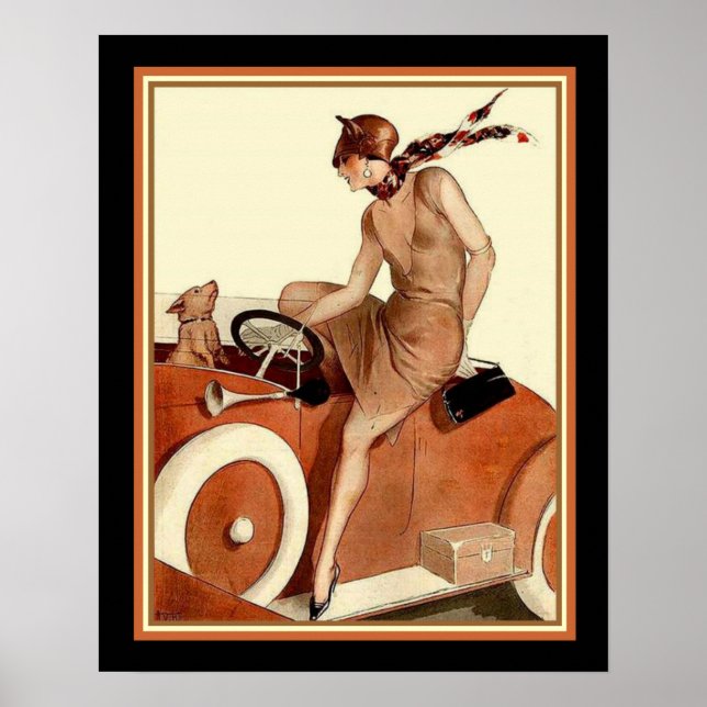 Vie Parisienne Art Deco Print 16 x 20 Poster (Vorne)
