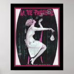 Vie Parisienne Art Deco Rings Poster<br><div class="desc">Vintage,  rauschende Zwanziger,  Art-Déco,  Cover für La Vie Parisienne mit flapper blasen Geldsymbol Rauchring.</div>