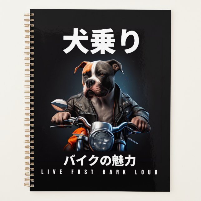 Vie Rapide Bark Loud - Pitbull équitation Motorbik (Devant)