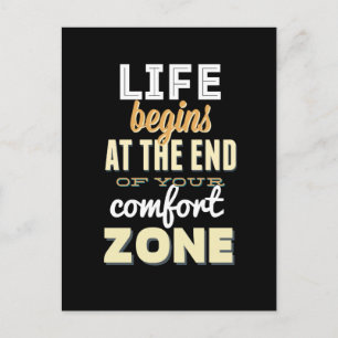 Vie ! Typographie vintage Carte postale Inspiratio