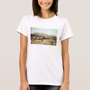 Vieh, das nahe Marseille, 1853 in Herden lebt (Öl T-Shirt