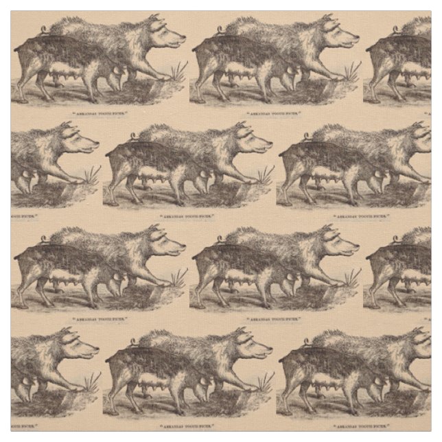 Vieh-Druckschweine des 19. Jahrhunderts Stoff (Muster)