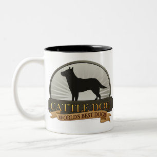 Vieh-Hund Zweifarbige Tasse