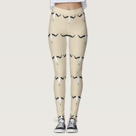 Vieh-Schädel Texas Longhorn - Horn-Muster Leggings