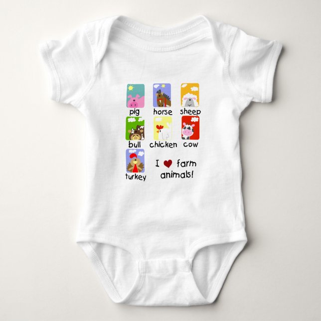Vieh-T-Shirts und Geschenke Baby Strampler (Vorderseite)