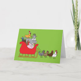 Vieh-Weihnachten Feiertagskarte
