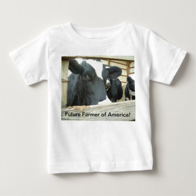 Vieh - zukünftiger Bauer von Amerika Baby T-shirt (Vorderseite)