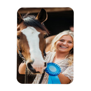 Viehbestand Schau Pferd Foto Anpassen Magnet