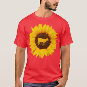 Viehgeschenk für Frauen Männer Kuh Bull Farm Sonne T-Shirt