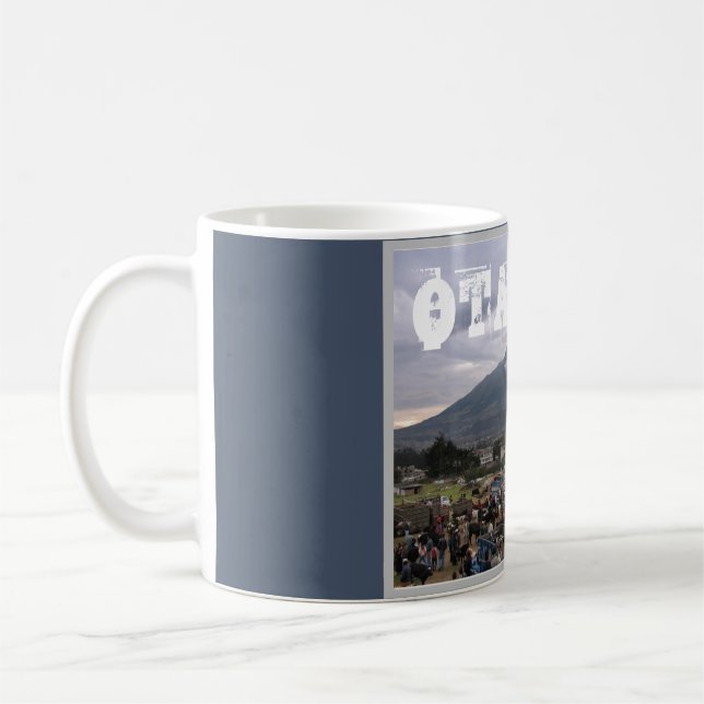 Viehmarkt Otavalo, Ecuador, Kaffeetasse (Links)