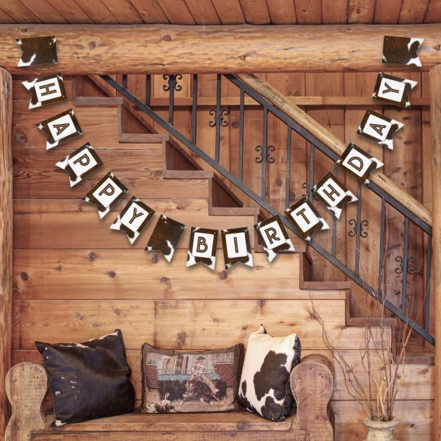 Viehrinde Stampede Brown Wimpelkette (Von Creator hochgeladen)