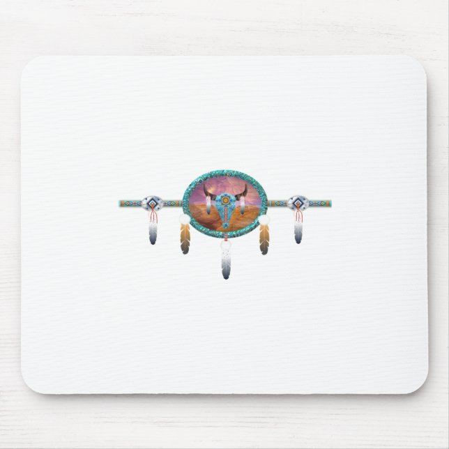 Viehschädel Mousepad (Vorne)