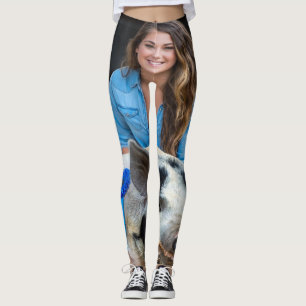 Viehschau Schweine Foto Anpassen Leggings