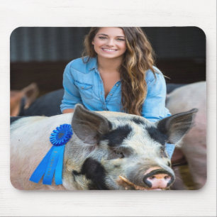 Viehschau Schweine Foto Anpassen Mousepad
