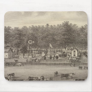 Viehzucht an der Riverside, NE von Concordia, Kans Mousepad