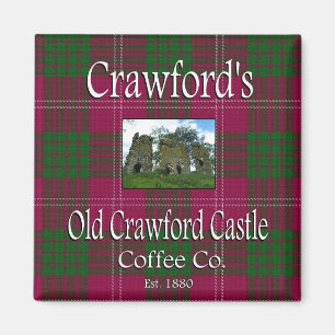 Vieil aimant du café Cie. de château de Crawford