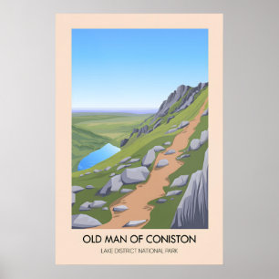 Vieil Homme De Coniston Lake District Affiche De V