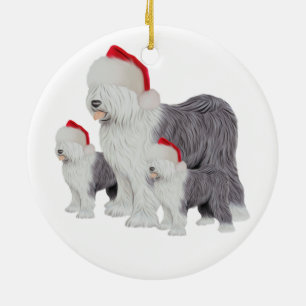 Vieil ornement anglais de cercle de chien de