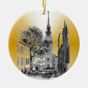 Vieil ornement du nord d'église