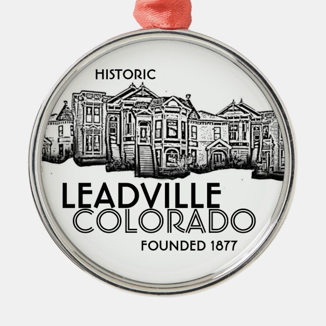 Vieil ornement historique de ville de Leadville le (Devant)