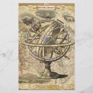 Vieille carte de la boussole de l'ours polaire d'A