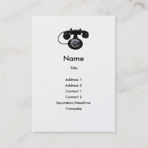 Vieille carte de profil de téléphone