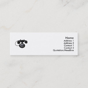 Vieille carte de profil de téléphone