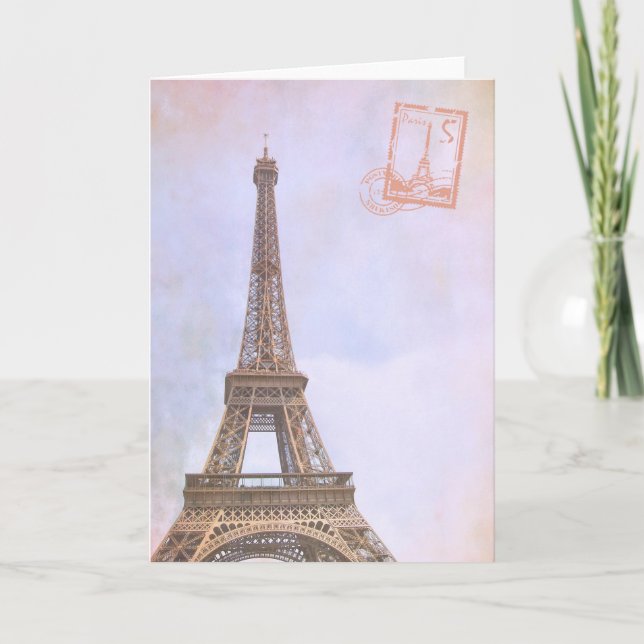 VIEILLE DAME DE PARIS Grußkarte Dankeskarte (Vorderseite)