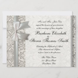 Vieille Dentelle Belle Invitation de Mariage Perso