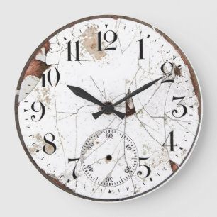 Vieille horloge murale de montre de poche