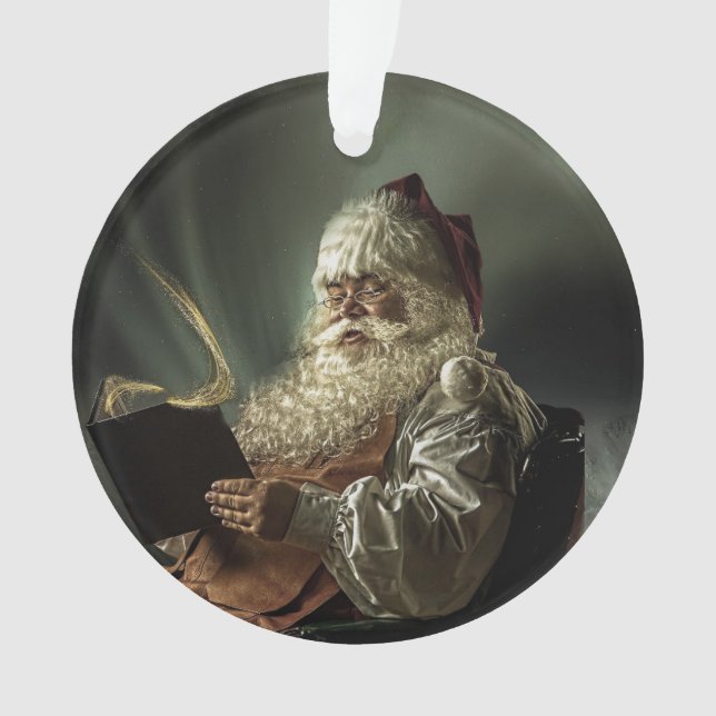 Vieille photo du Père Noël, la magie de Noël (devant)