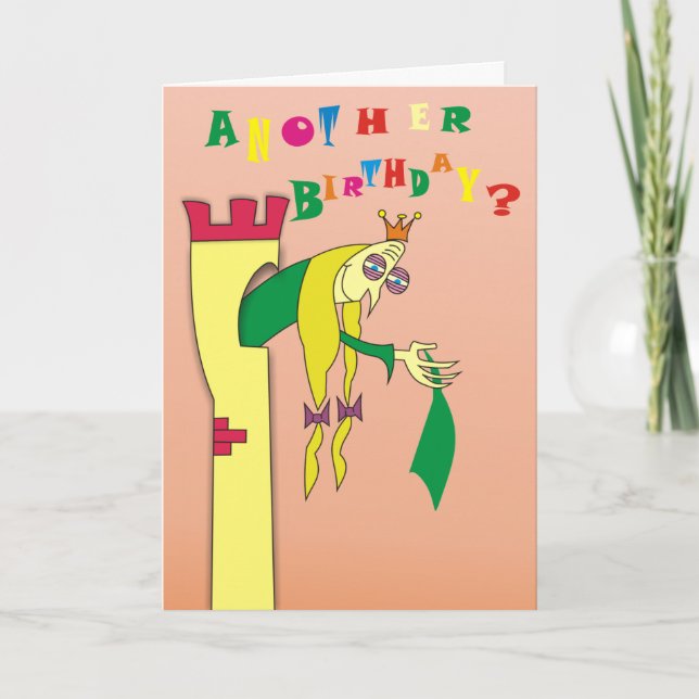 Vieille princesse dans les cartes d'anniversaire (Devant)