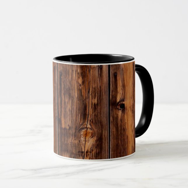 Vieille tasse en bois occidentale de grain de (Devant droit)