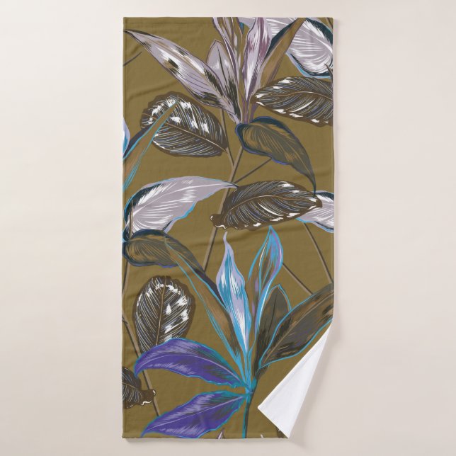 Vieille texture murale avec fissures, arrière - pl (Serviette de bain)