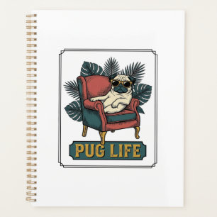 Vieille Vie de Pug Lunettes de soleil de chien coo