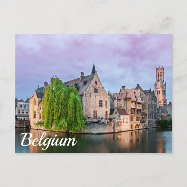Vieille ville de Bruges et tour du Beffroi Carte p (Devant)