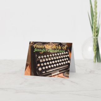 Vieilles cartes de note de Typewritter