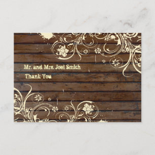 Vieilles cartes plates en bois de Merci avec des