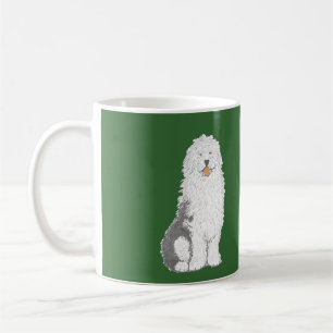 Vieilles tasses anglaises de chien de moutons et