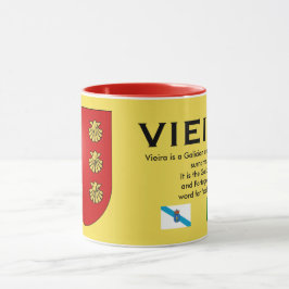 Vieira Familienwappen-Kaffee-Tasse Tasse