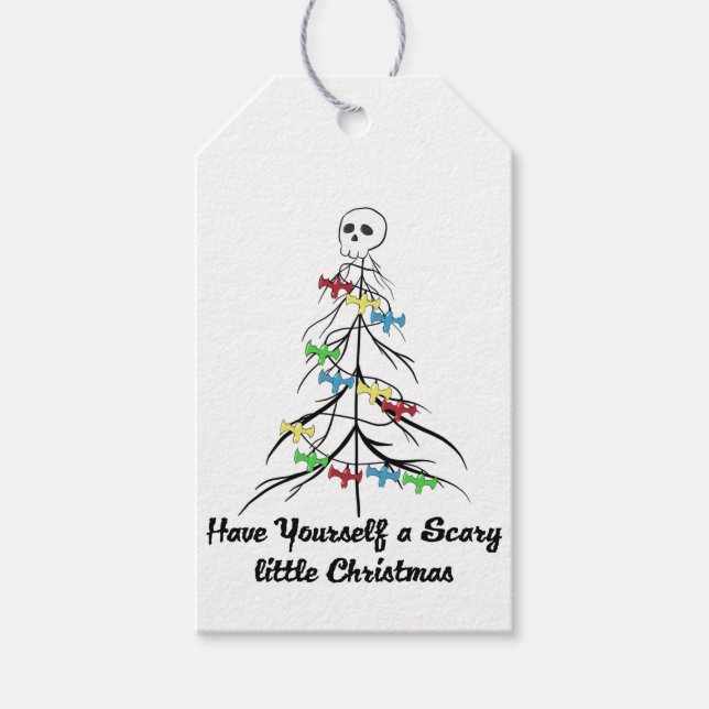 Viel beängstigendes Weihnachten! Geschenkanhänger (Vorderseite)